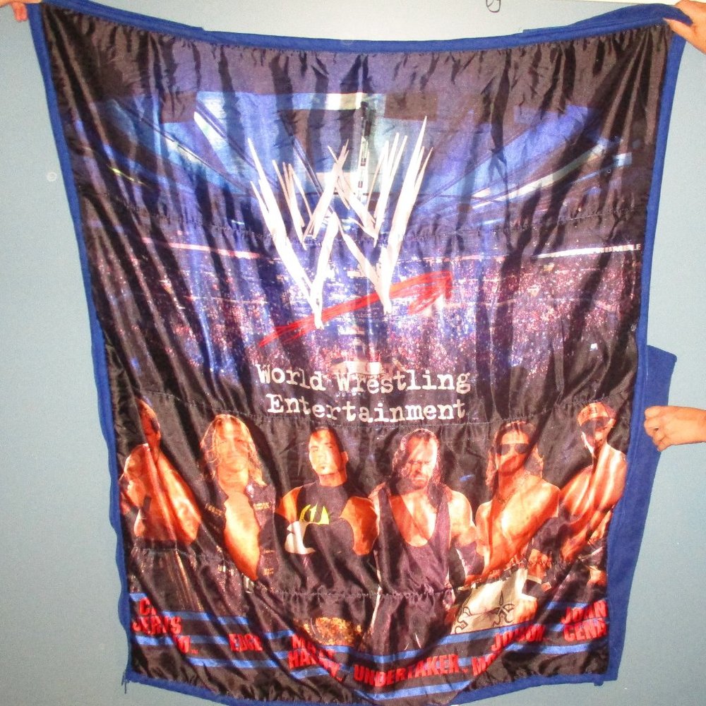 WWE Sleeping Bag Blanket Undertaker Cena Edge Hardy Jericho Morrison 54" Long